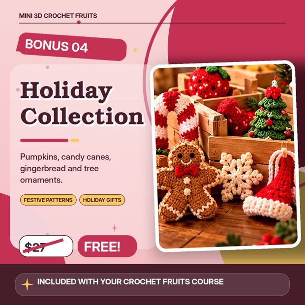 Bonus 4, Holiday Collection, worth $27. Pumpkins, candy canes, gingerbread and tree ornaments.